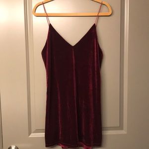 Velvet shift party dress